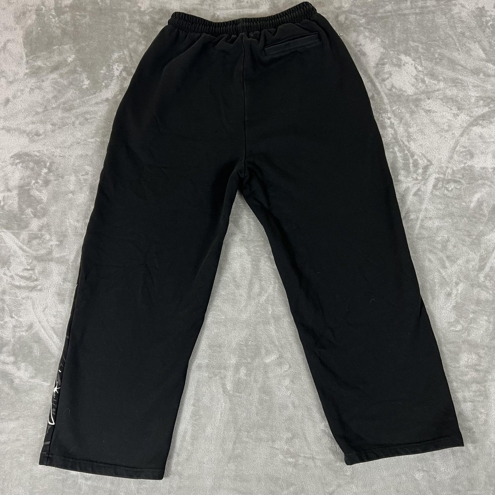Breathe Divinity Sweatpants Mens Large Black Dragon Cross Fleece (Fits M & L) - Picture 8 of 9